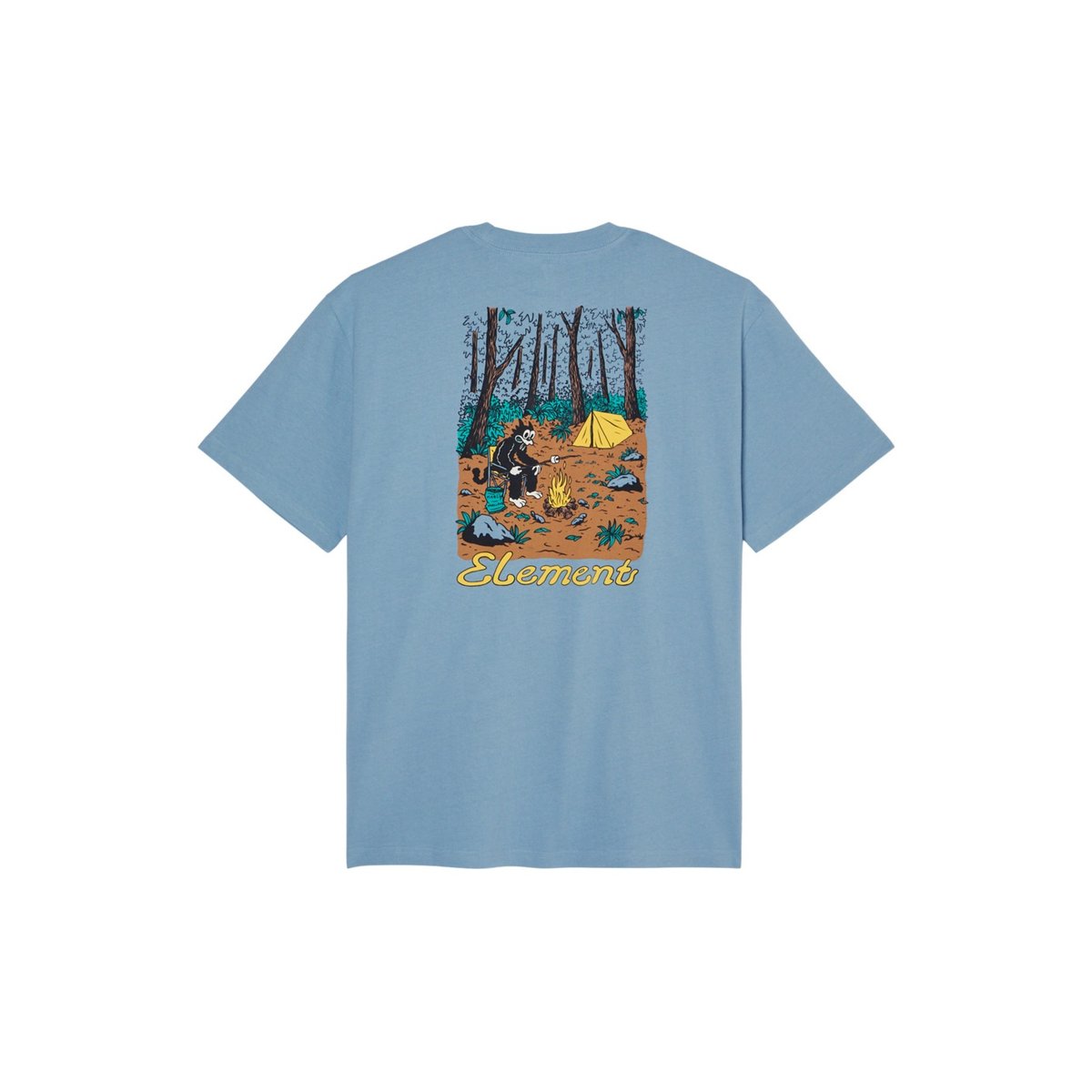 T-Shirt manches courtes MARSHMALLO bleu faded denim, ELEMENT