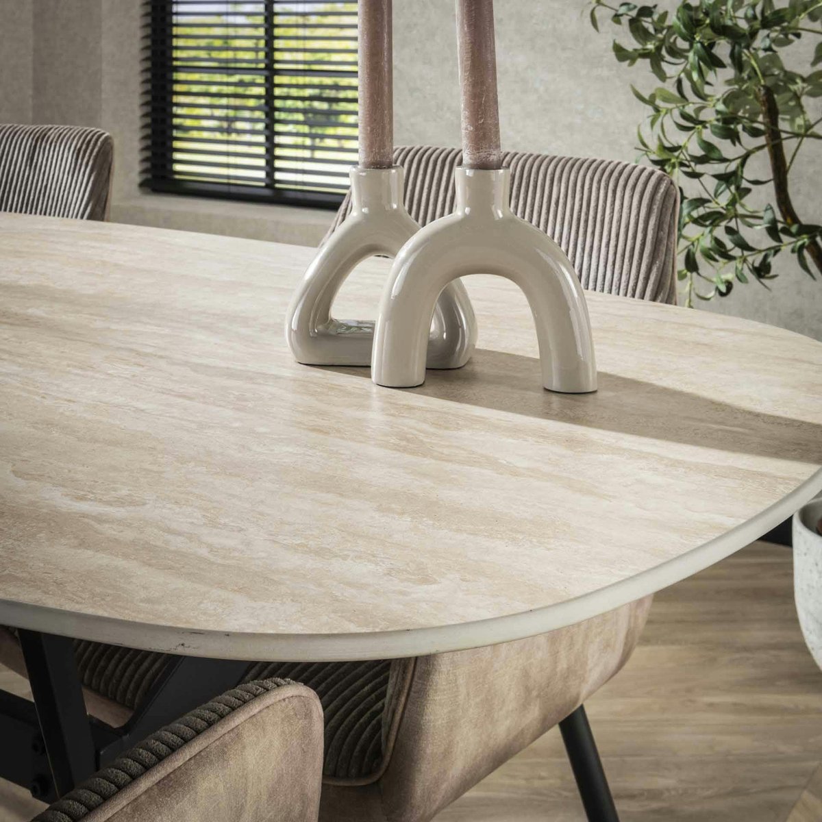 Table en céramique design 180 cm ASCOLI beige, PIER IMPORT