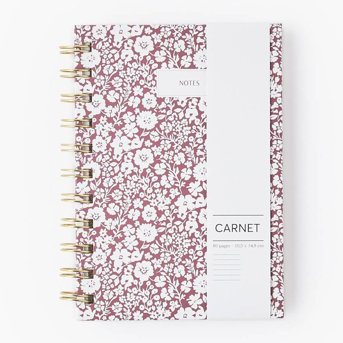 Carnet A6 ligné, 80 pages merlot, MONOPRIX