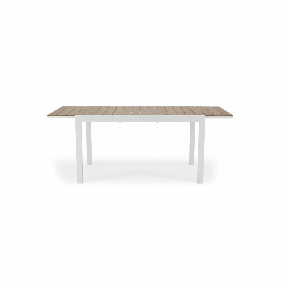 Table à manger, extensible, aluminium, OSAKA blanc, DEFORA HOME