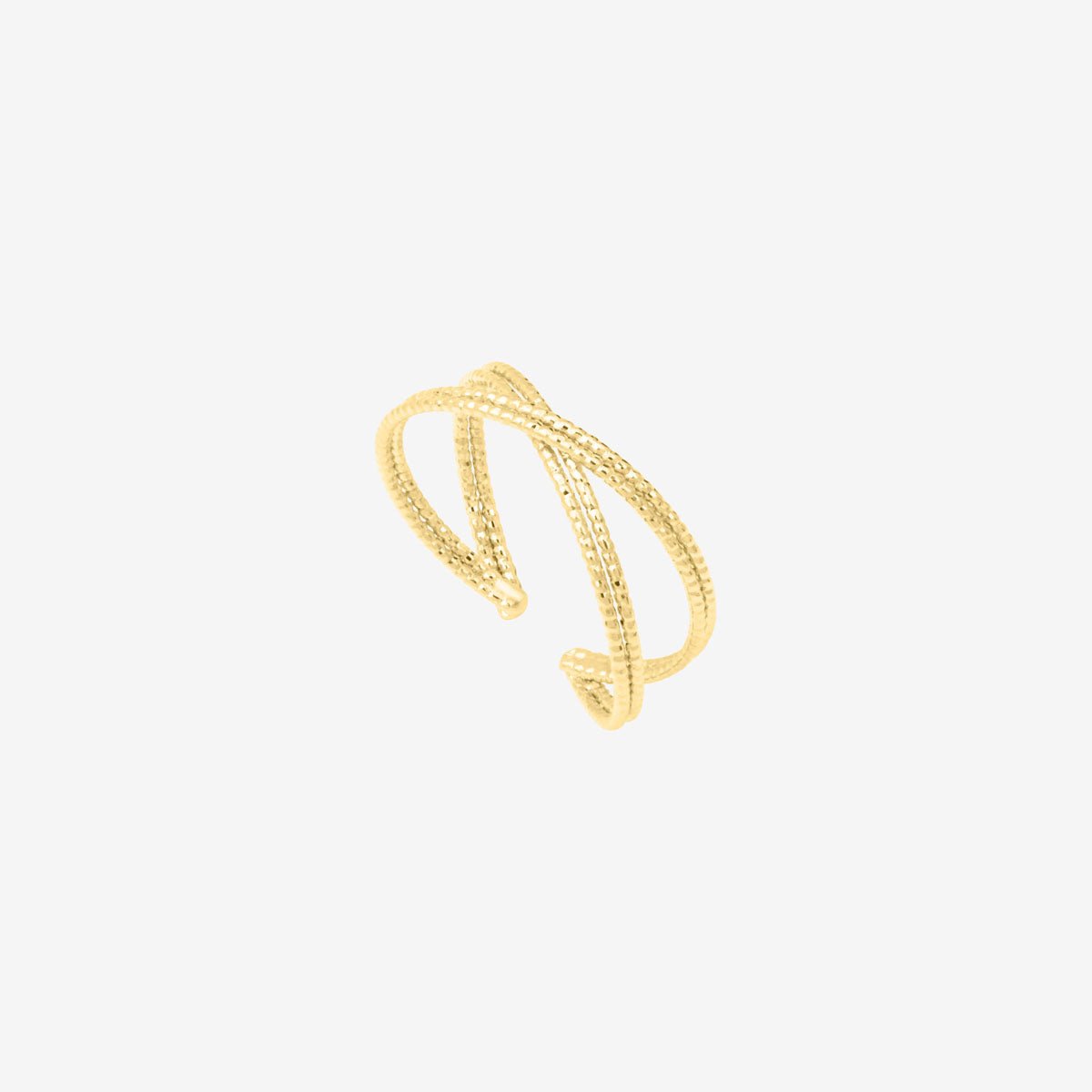Bague plaqué or - n°12 doré, CAROLINE NAJMAN
