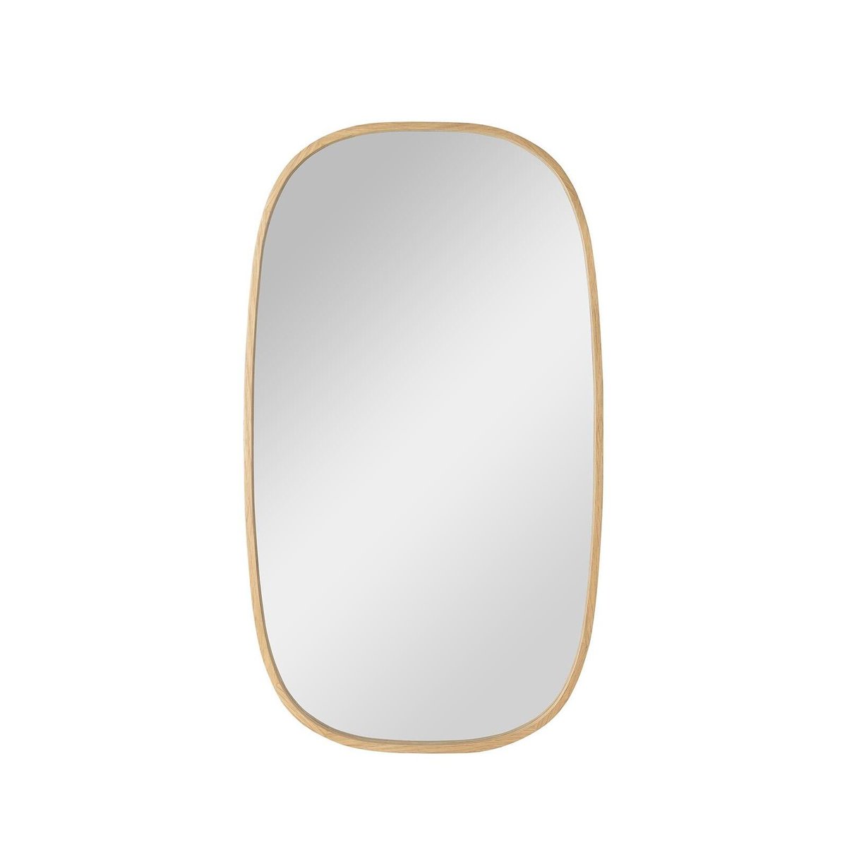 Miroir ovale chêne 40x70cm MELOE chêne, MOB IN