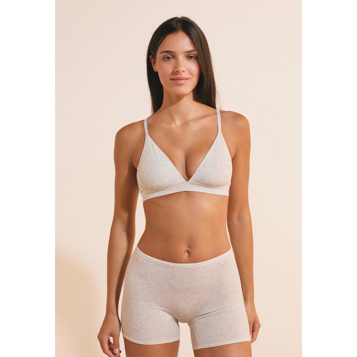 Soutien-gorge N.8 - Le triangle sans armatures COTON 360 argent, ETAM