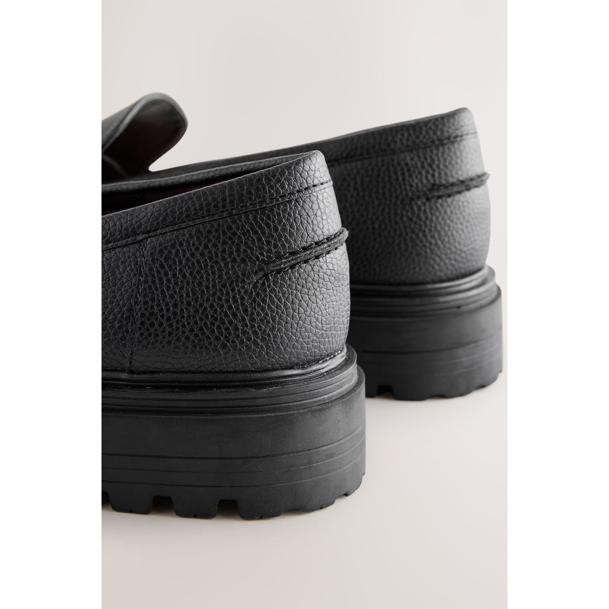 Mocassins à semelle épaisse noir, NEXT