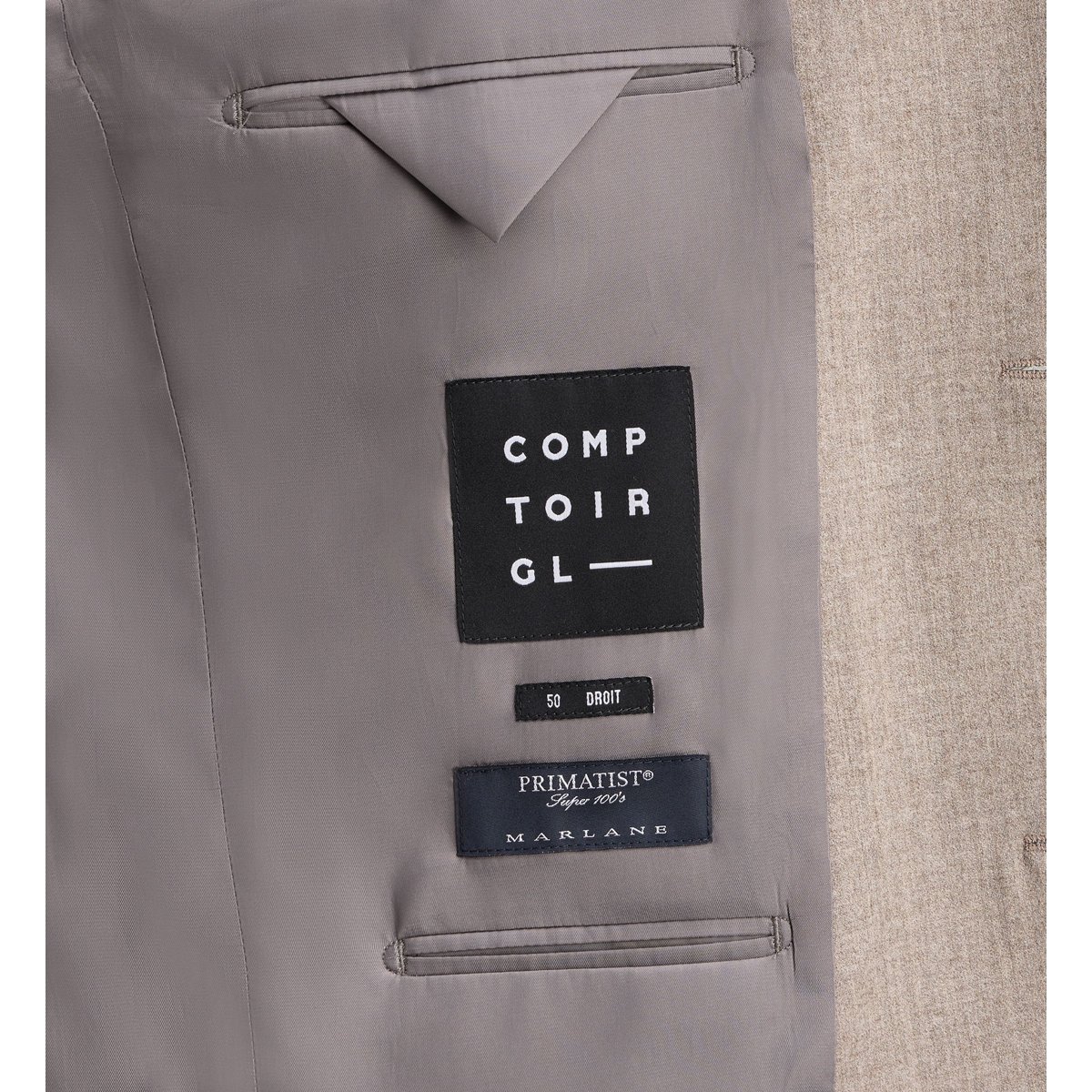 Veste de costume balli flanelle beige, COMPTOIR GL