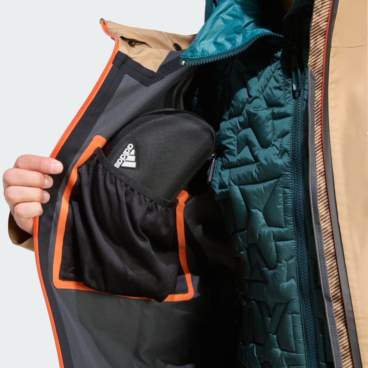 Veste Hybride Terrex Xperior Primeknit Climaproof+ Veste Hybride Terrex Xperior Primeknit Climaproof+ cardboard, adidas Performance