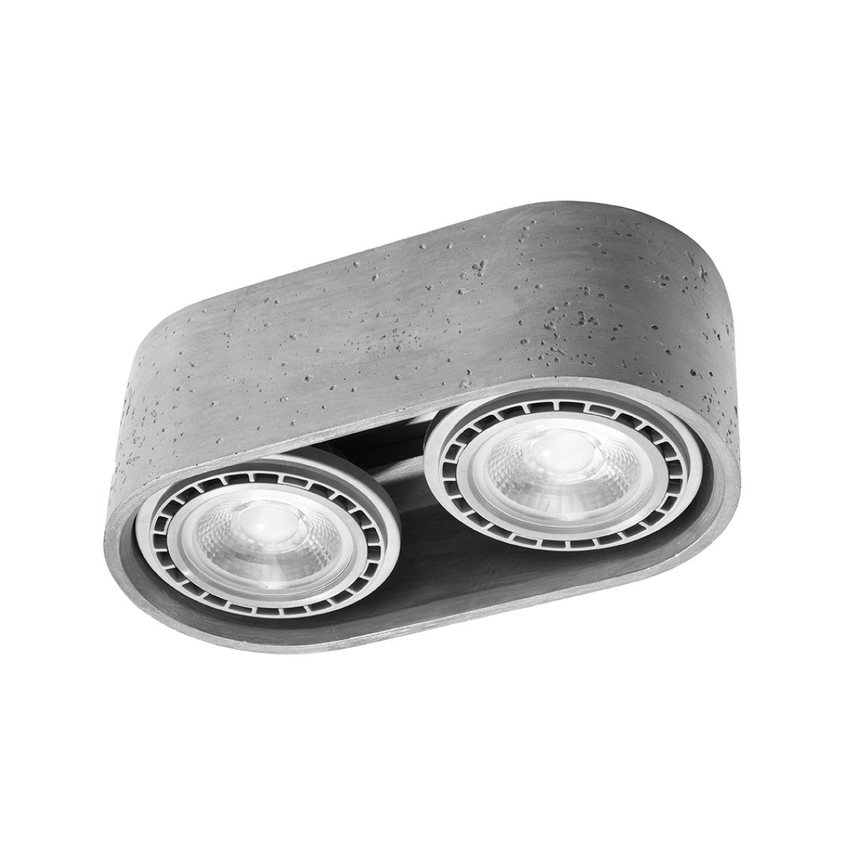 Plafonnier Béton Gris GU10/ES111 2 Basic gris, EDEN