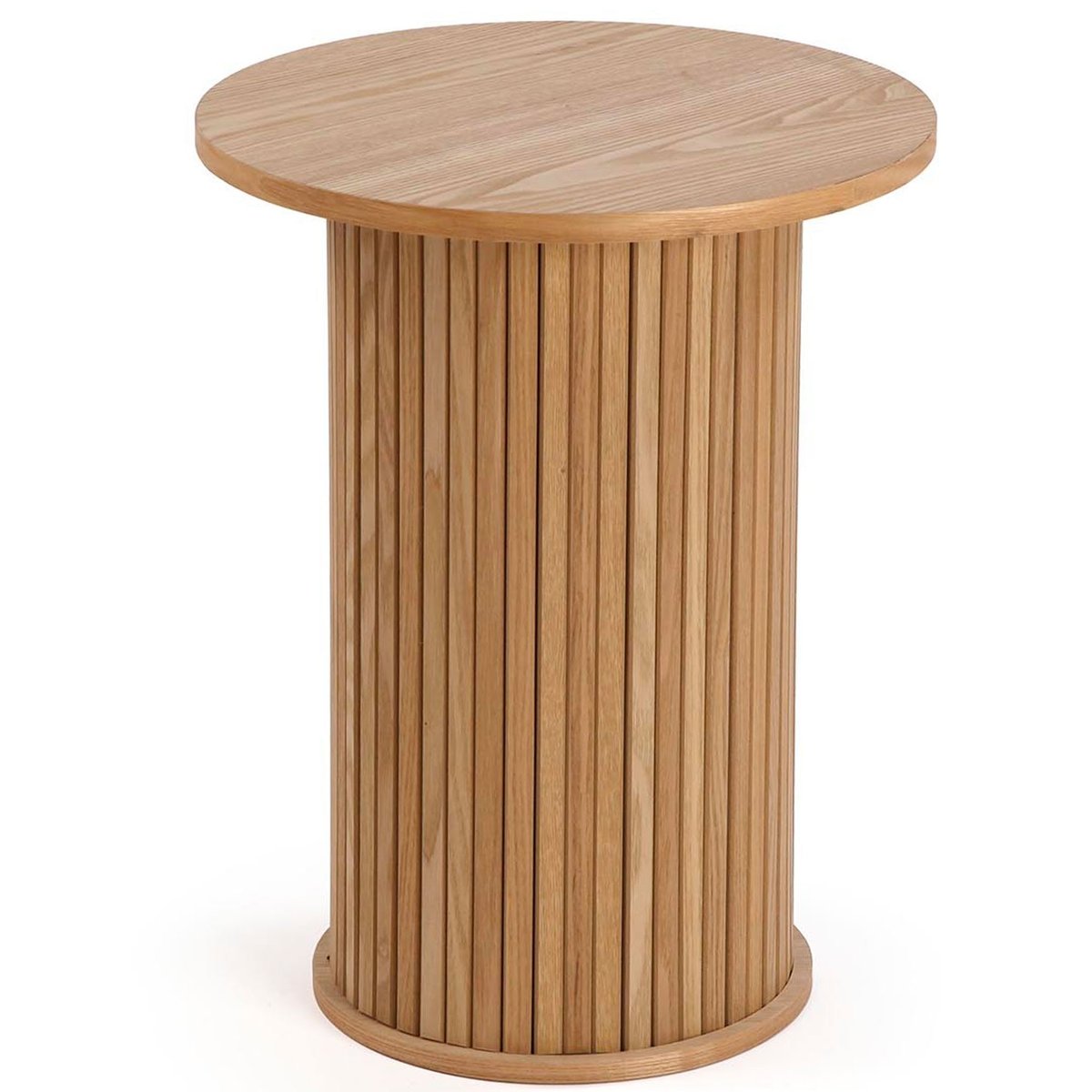 Table d'appoint design ronde en bois 40x40x50cm bois, VERSA