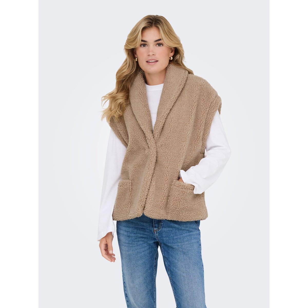 Gilet En Peluche stucco, JDY
