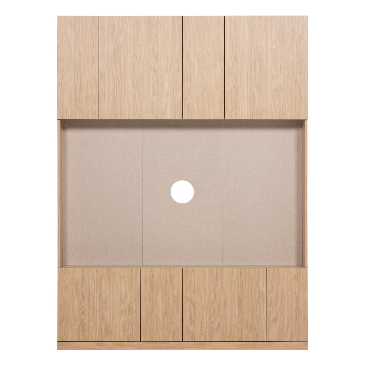 Meuble TV en décor chêne BUILD naturel, WOOOD