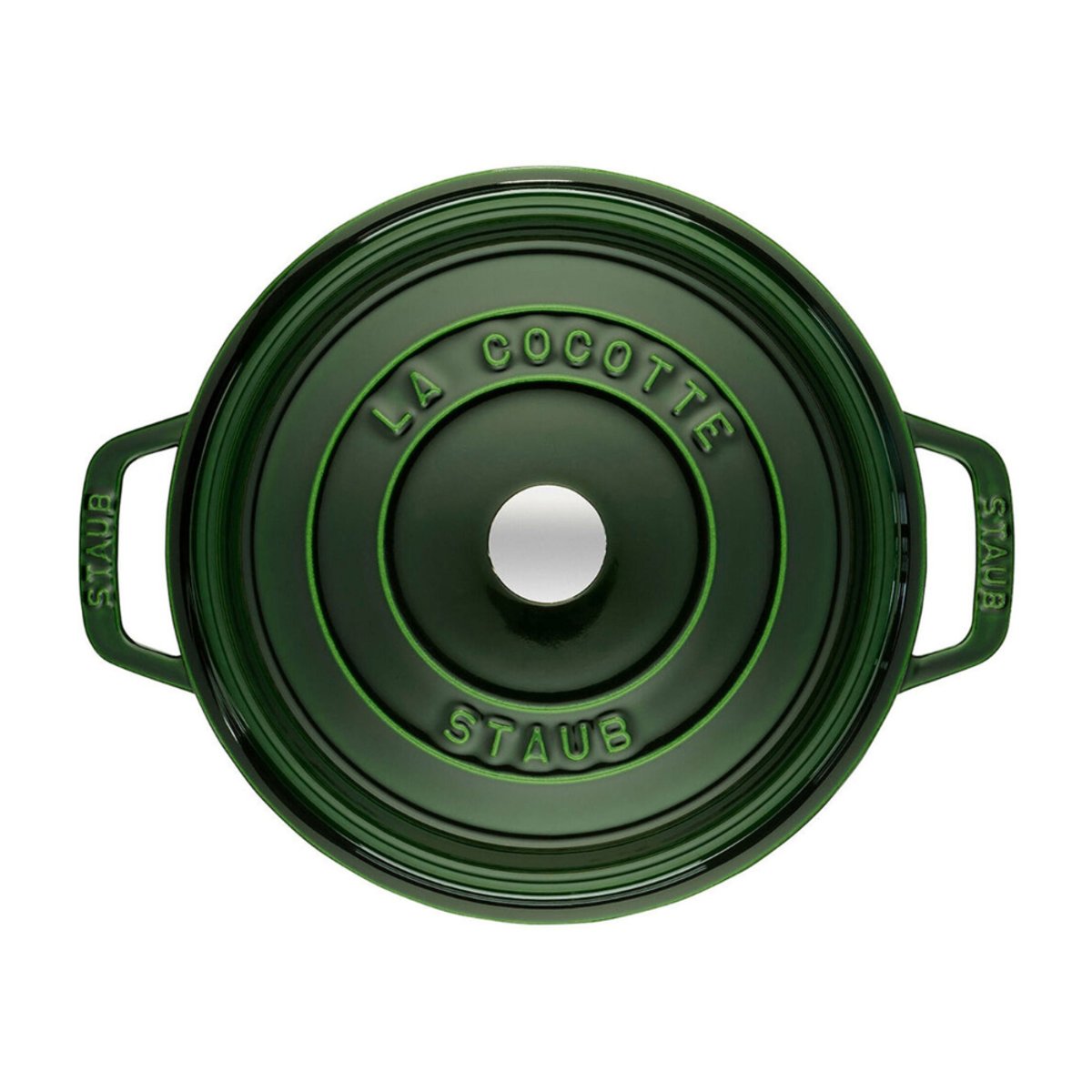Cocotte 33 cm, Ovale, Basilic, Fonte basilic, STAUB