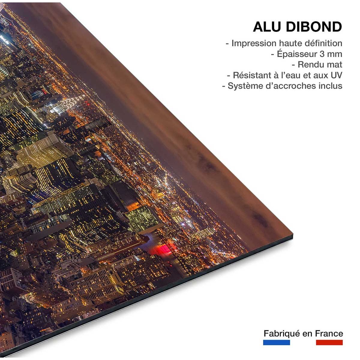 Tableau deco Night Life tableau alu dibond, HEXOA