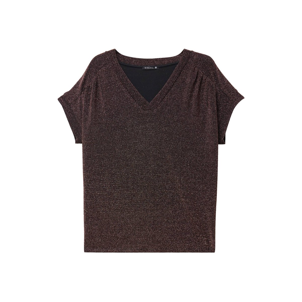 T-shirt manches courtes couleur cuivre, BREAL
