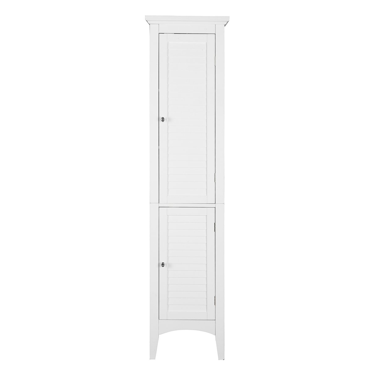 Colonne Salle de Bain avec Portes & Étagères, GLANCY blanc, TEAMSON HOME
