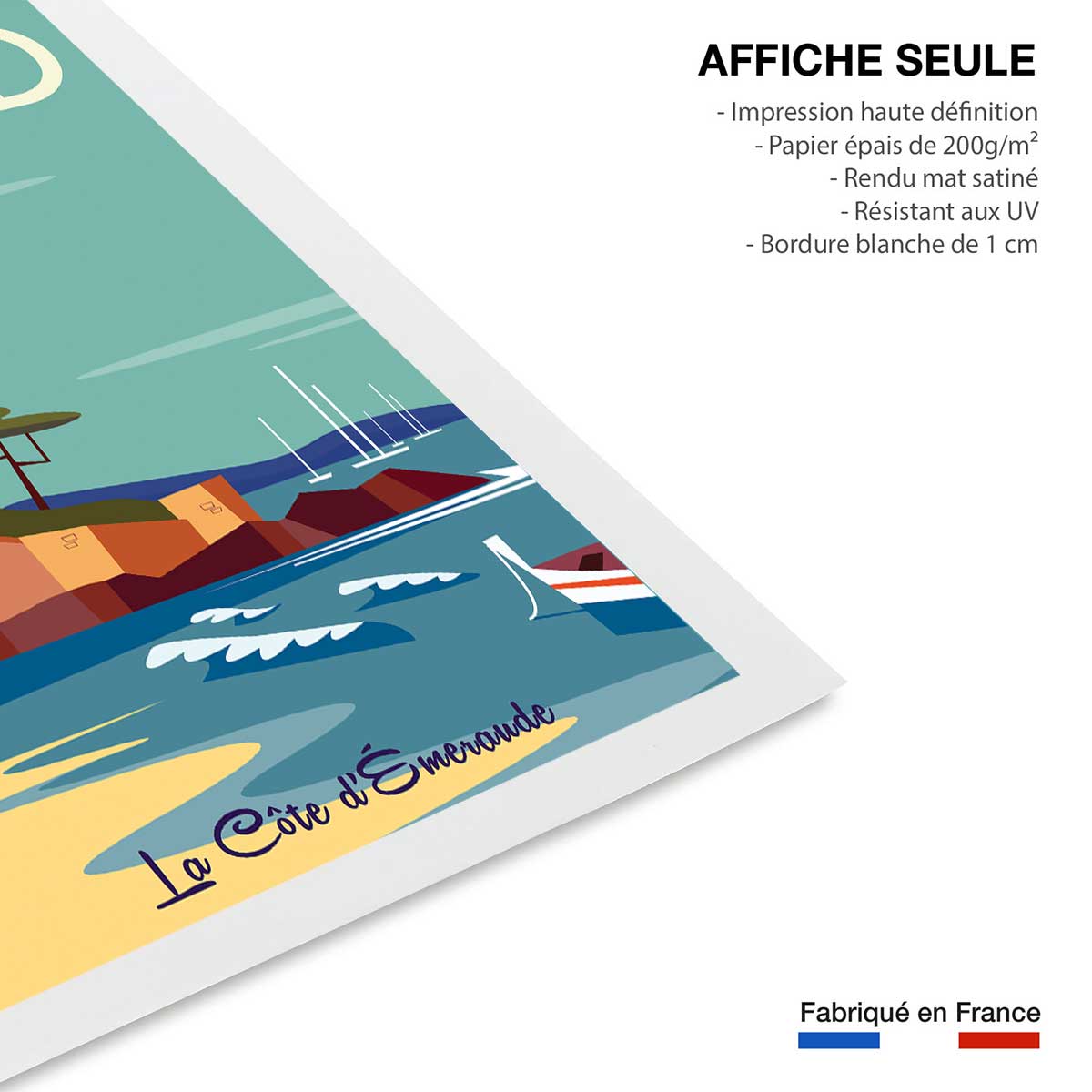 Affiche voyage à dinard affiche seule, HEXOA