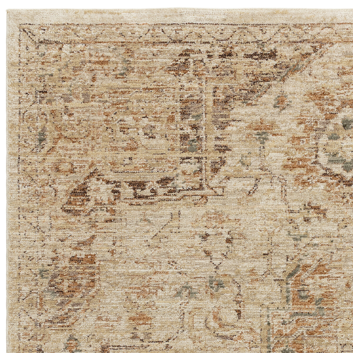 Heriz Serapi Copper Runner Rug copper-coloured orange, SO'HOME