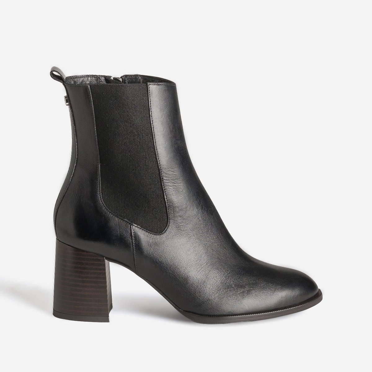 Boots À Talon en cuir CLESIA noir, ERAM