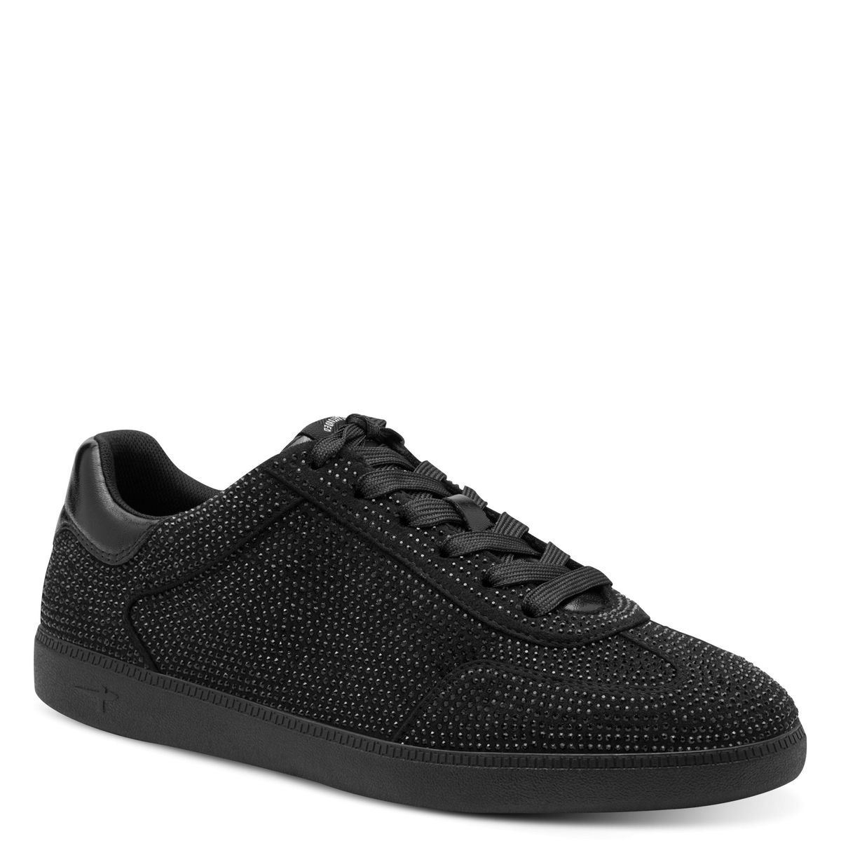 Basket à lacets noir brillant, TAMARIS