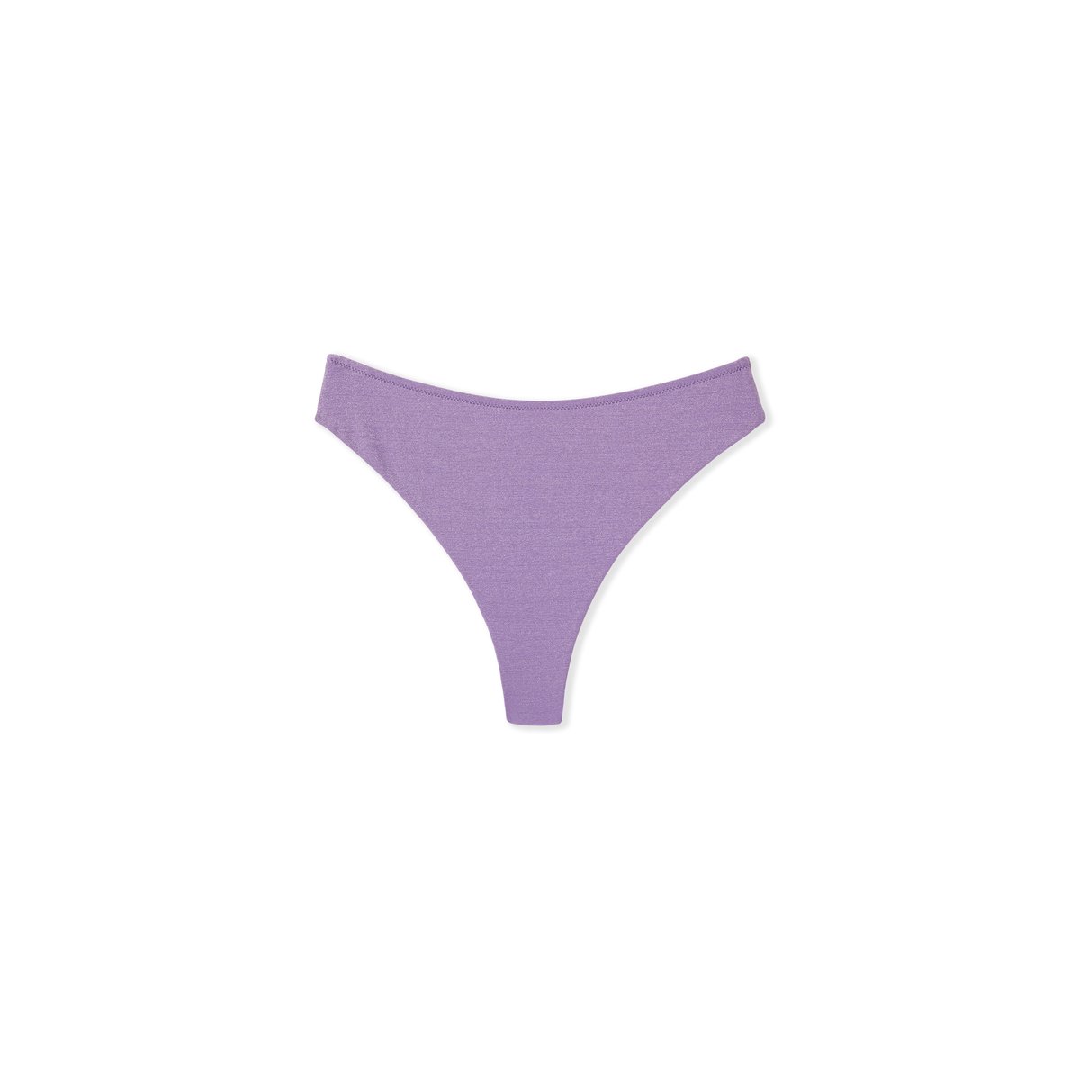 Bas de maillot de bain brésilien high leg pailleté BALLOTA lilas, ETAM