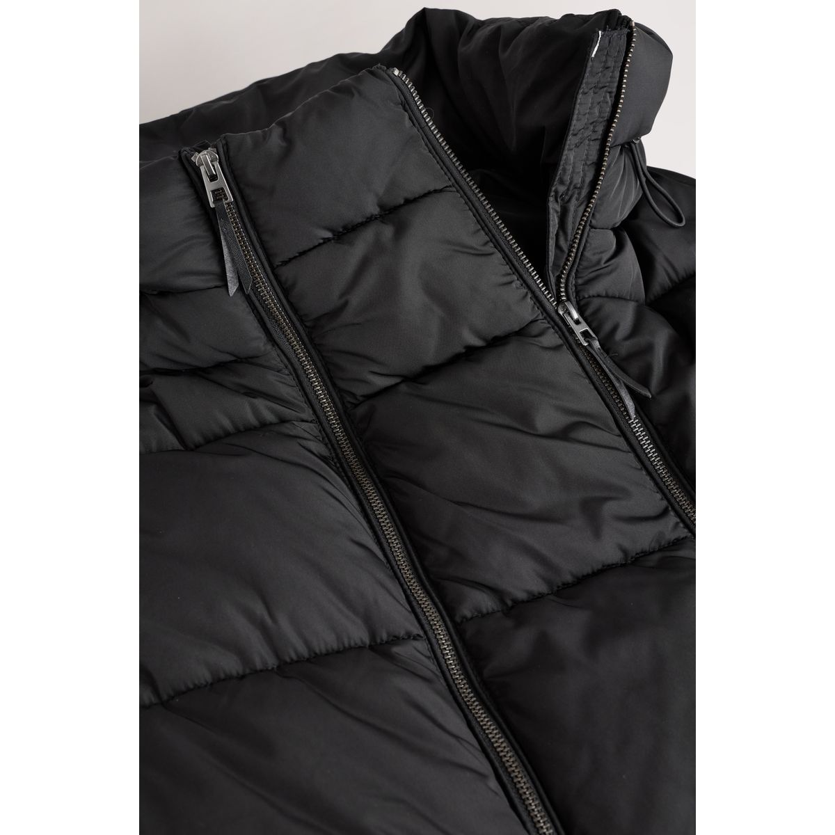 Long manteau rembourré à capuche maternité noir, NEXT