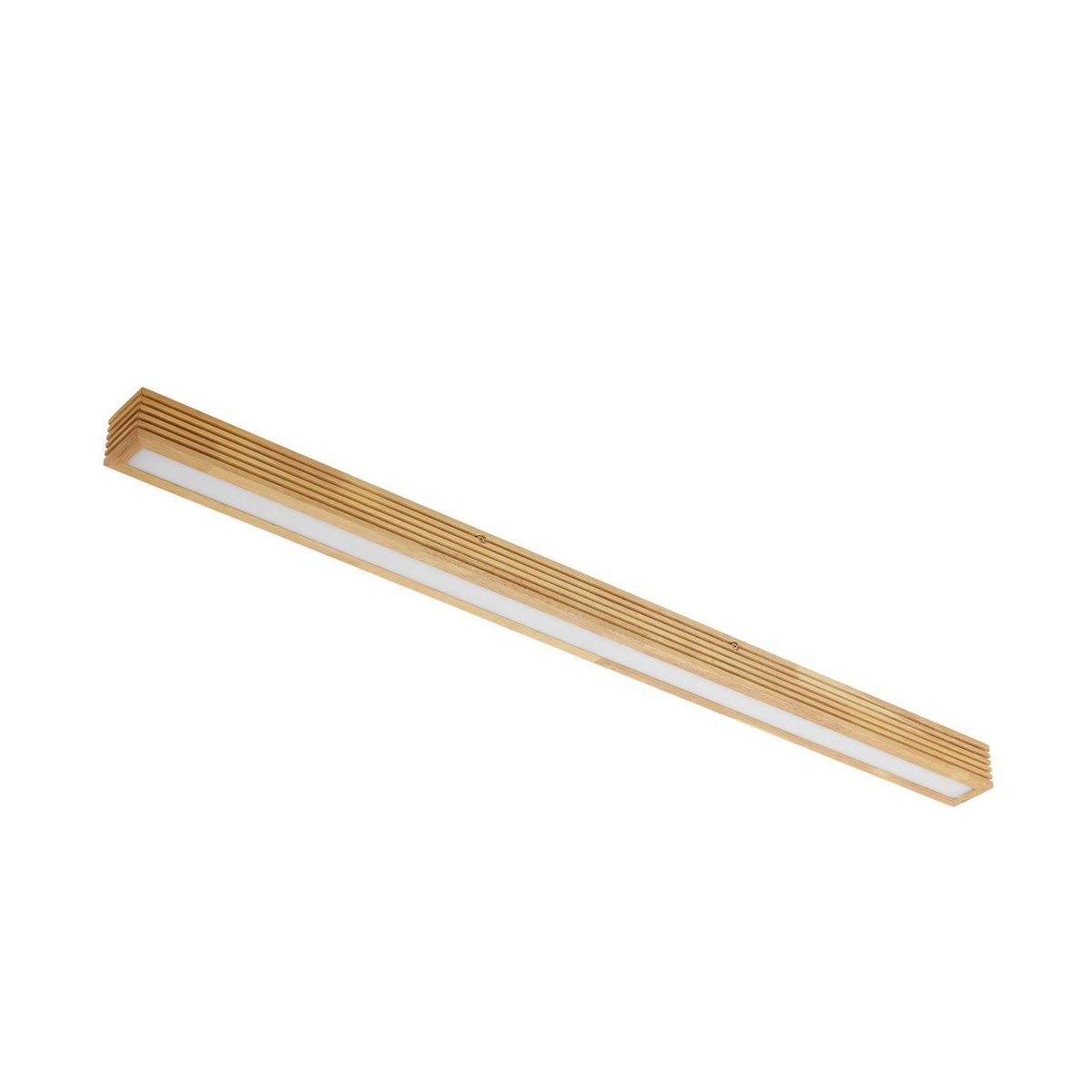 Plafonnier en bois designLED, Emara chêne clair, noir, blanc, LUCANDE