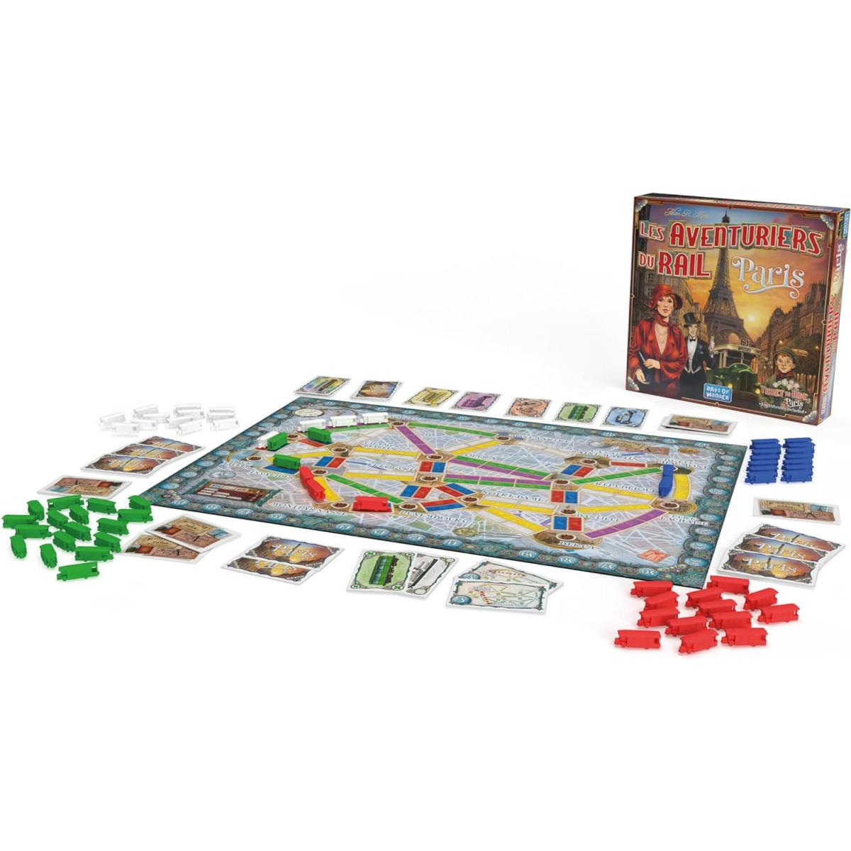 Les aventuriers du rail - Paris couleur unique, ASMODEE