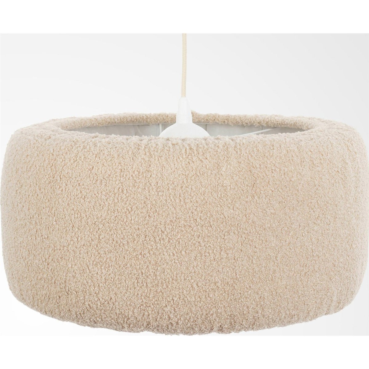 Suspension nuage en tissu peluche rond Cloud beige sable doux, BPS KONCEPT