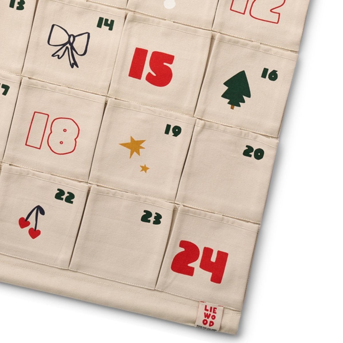 Calendrier de l'avent Babbo couleur unique, LIEWOOD