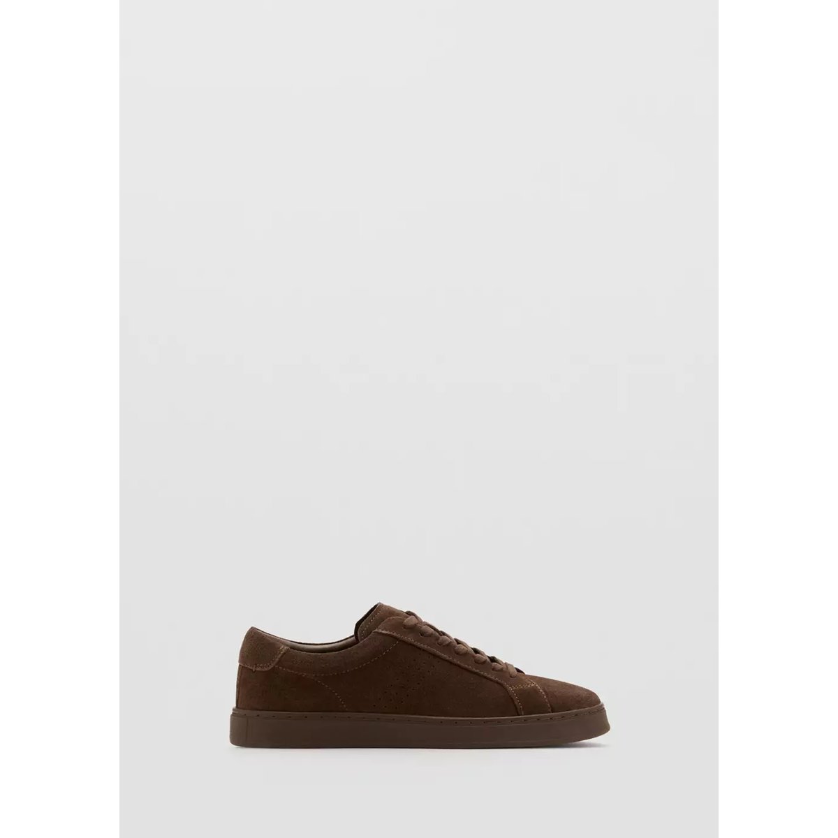 Tennis cuir suède marron, MANGO MAN
