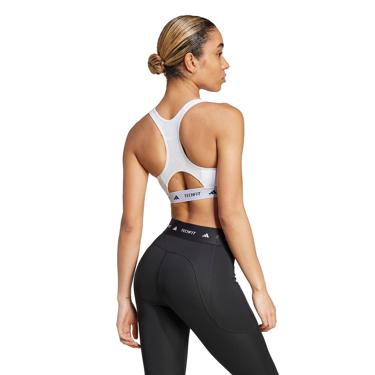 Brassière de training TECHFIT white, adidas Performance