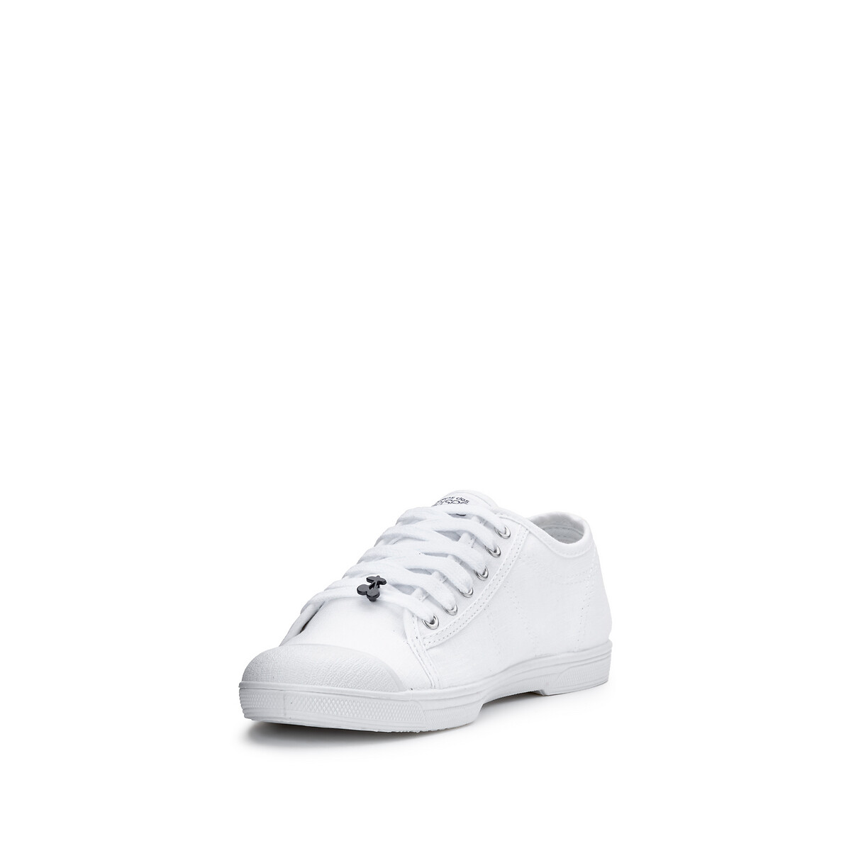 Baskets toile Basic 02 Love blanc, LE TEMPS DES CERISES