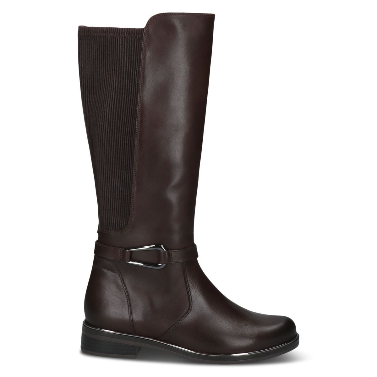 Bottes à talon marron foncé combiné, CAPRICE