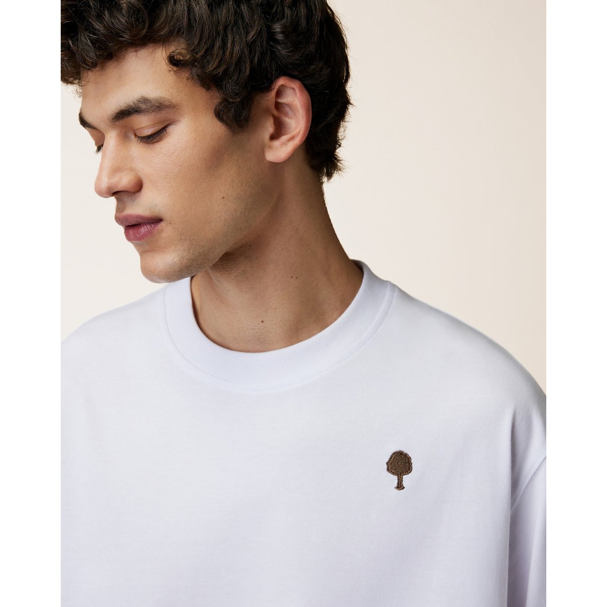 T-shirt en maille blanc, FAGUO