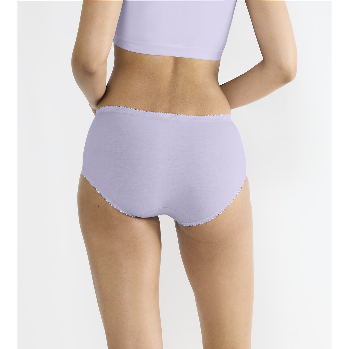Pack of 3 Basic+ Midi Knickers black+dark purple+lavender, SLOGGI