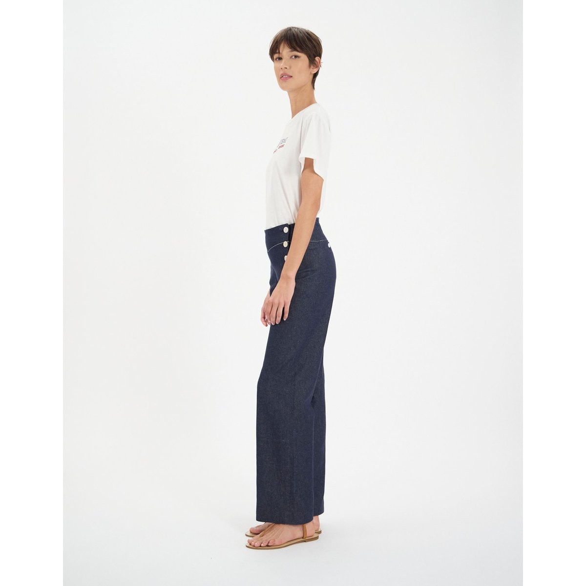 Pantalon Gabriel bleu, INES DE LA FRESSANGE PARIS