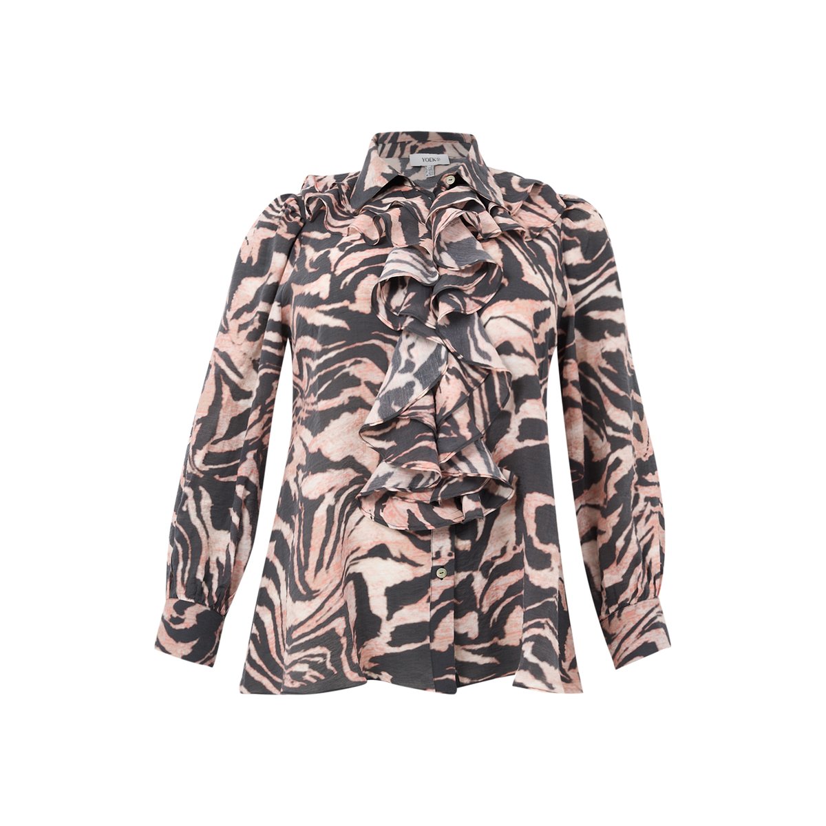 Chemise imprimée noir, YOEK