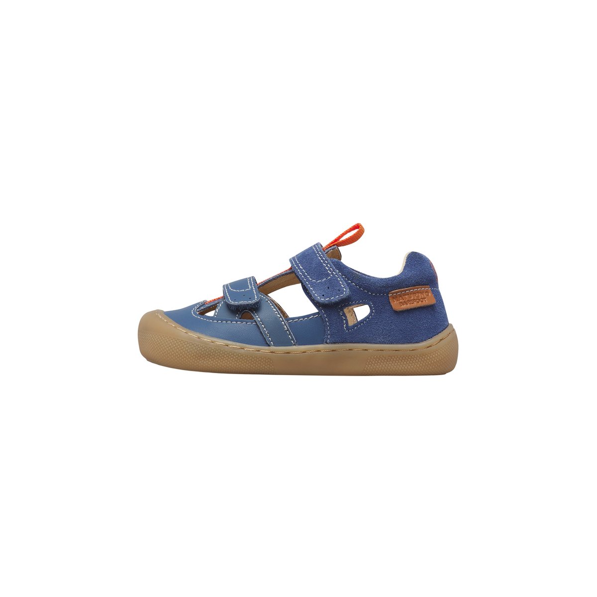 Sandales barefoot en cuir et en daim BAREFOOT JAFFO VL. bleu-, NATURINO