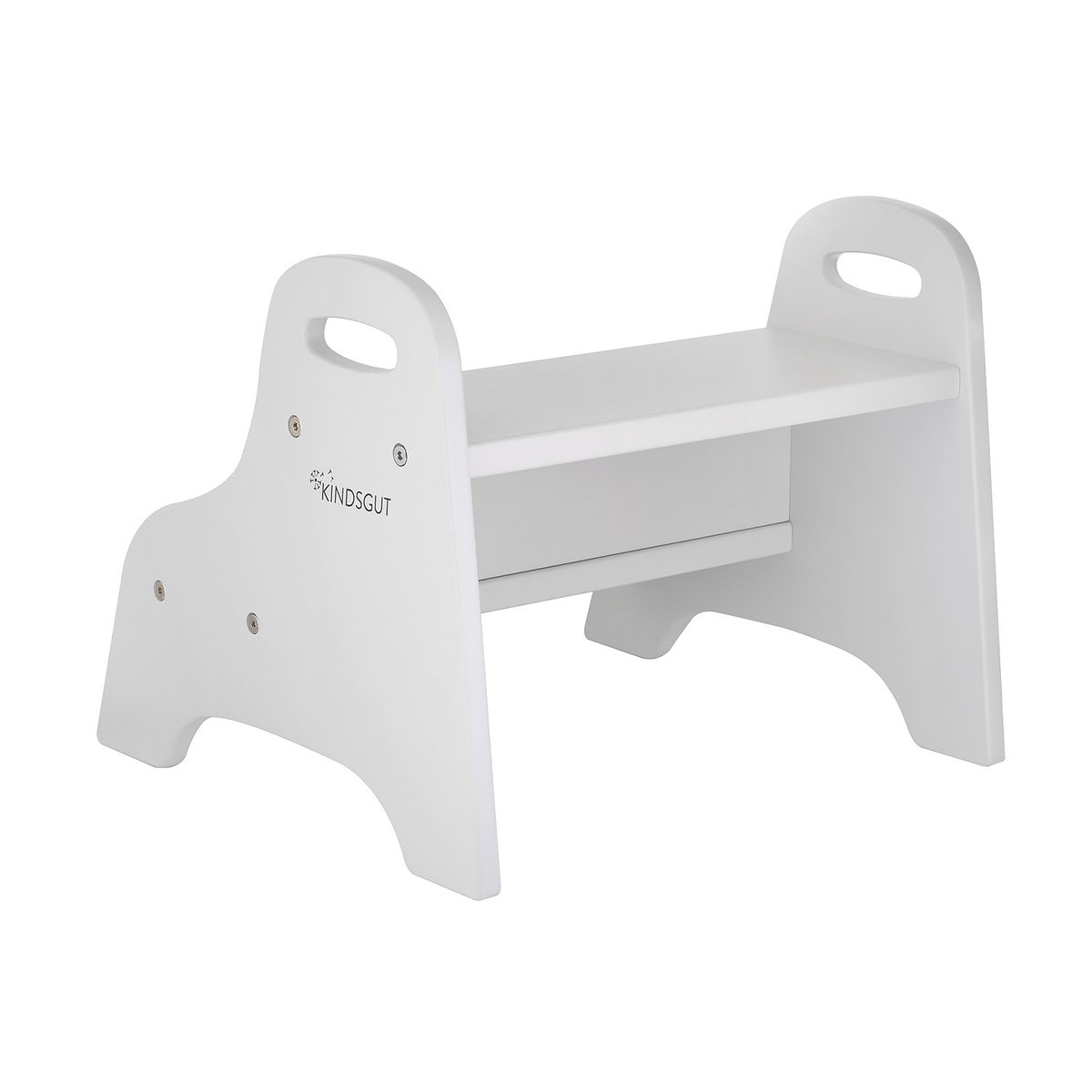 Marchepied enfant en bois gris clair, KINDSGUT