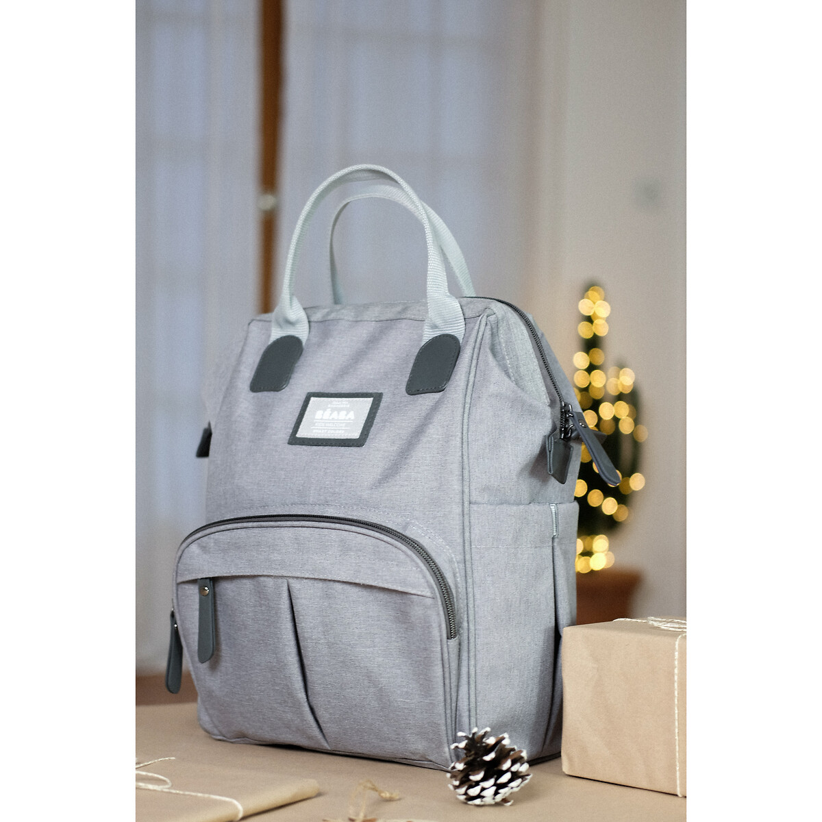 Sac à dos à langer Wellington gris chiné, BEABA