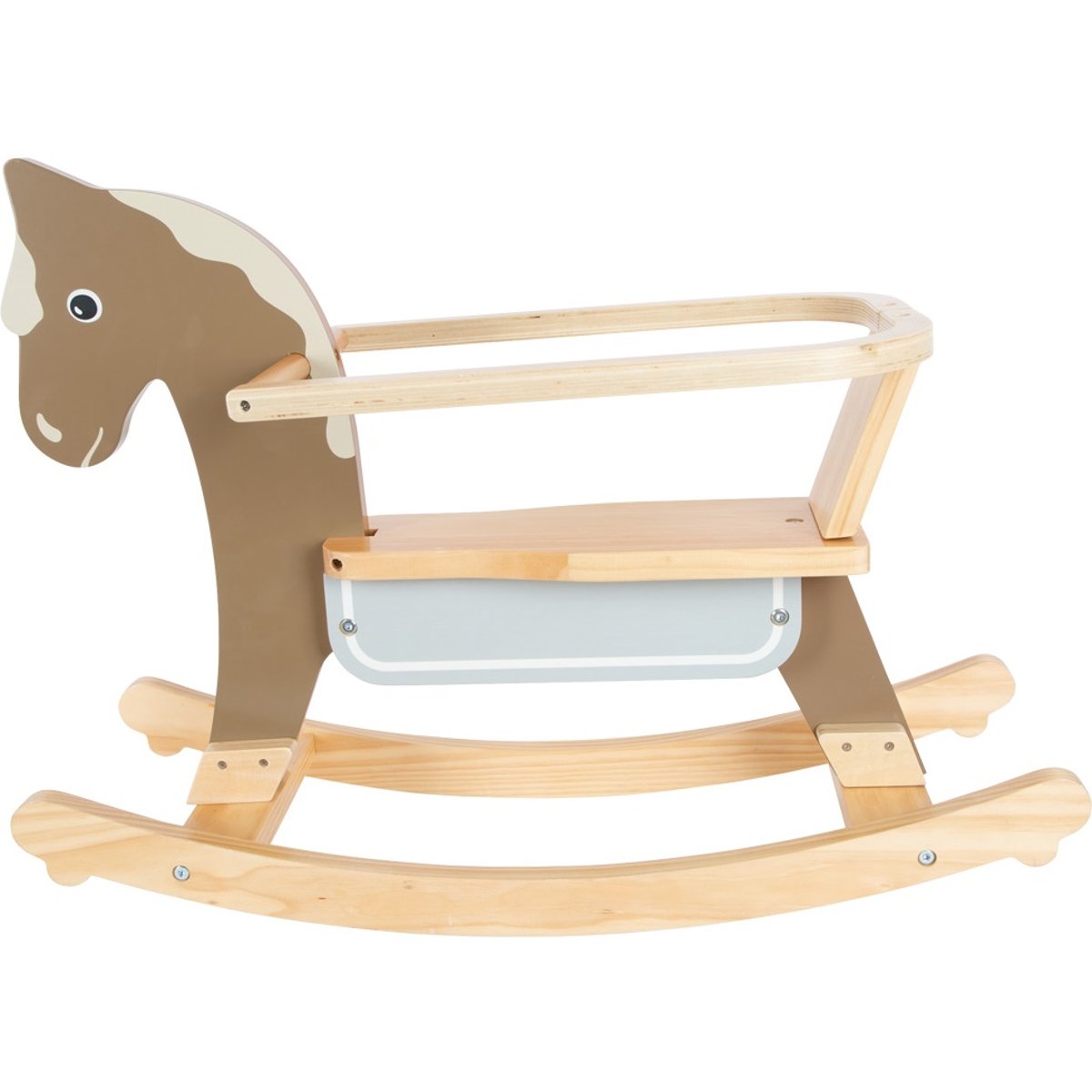 Cheval à bascule avec siège marron, SMALL FOOT COMPANY