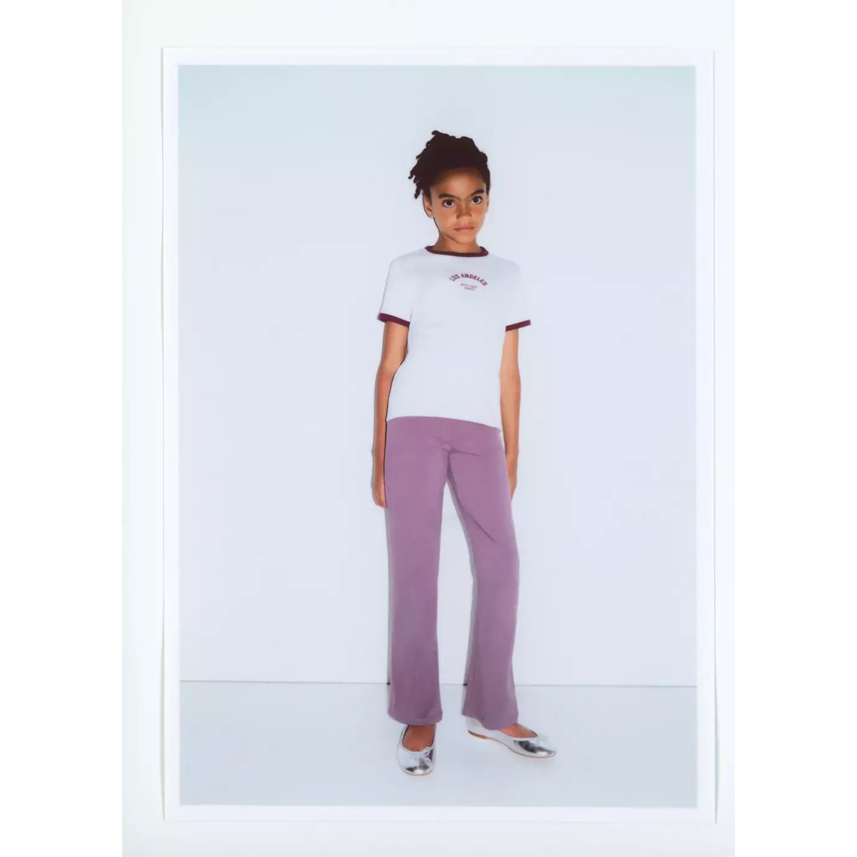 T-shirt imprimé bicolore blanc cassé, MANGO KIDS