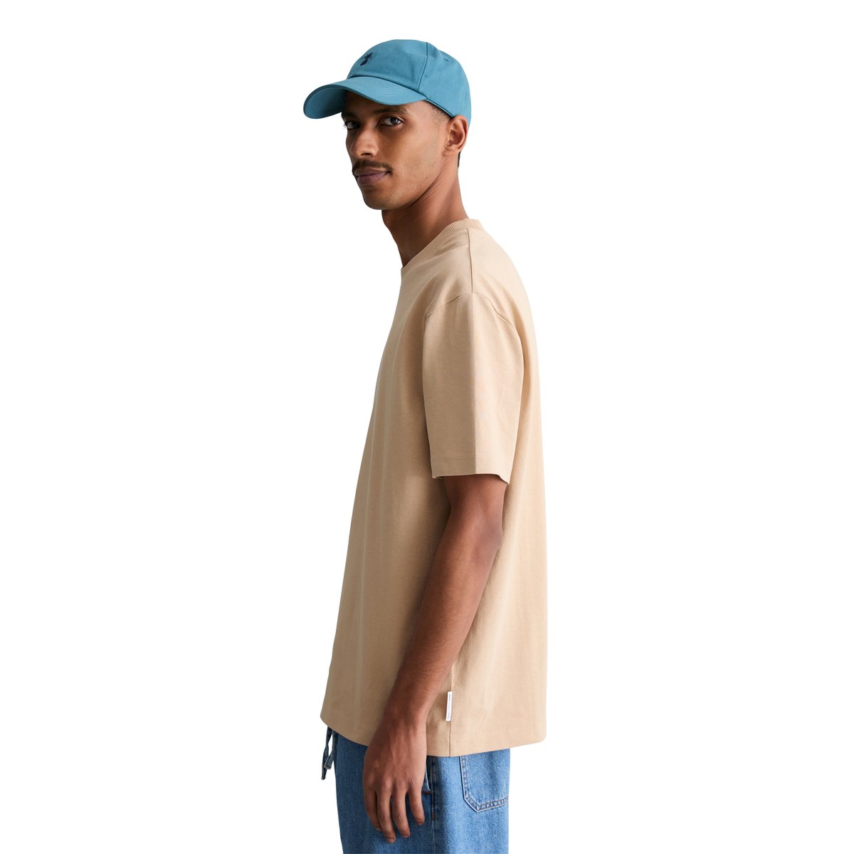 T-shirt DfC relaxed en jersey de coton bio épais beige, MARC O’POLO DENIM
