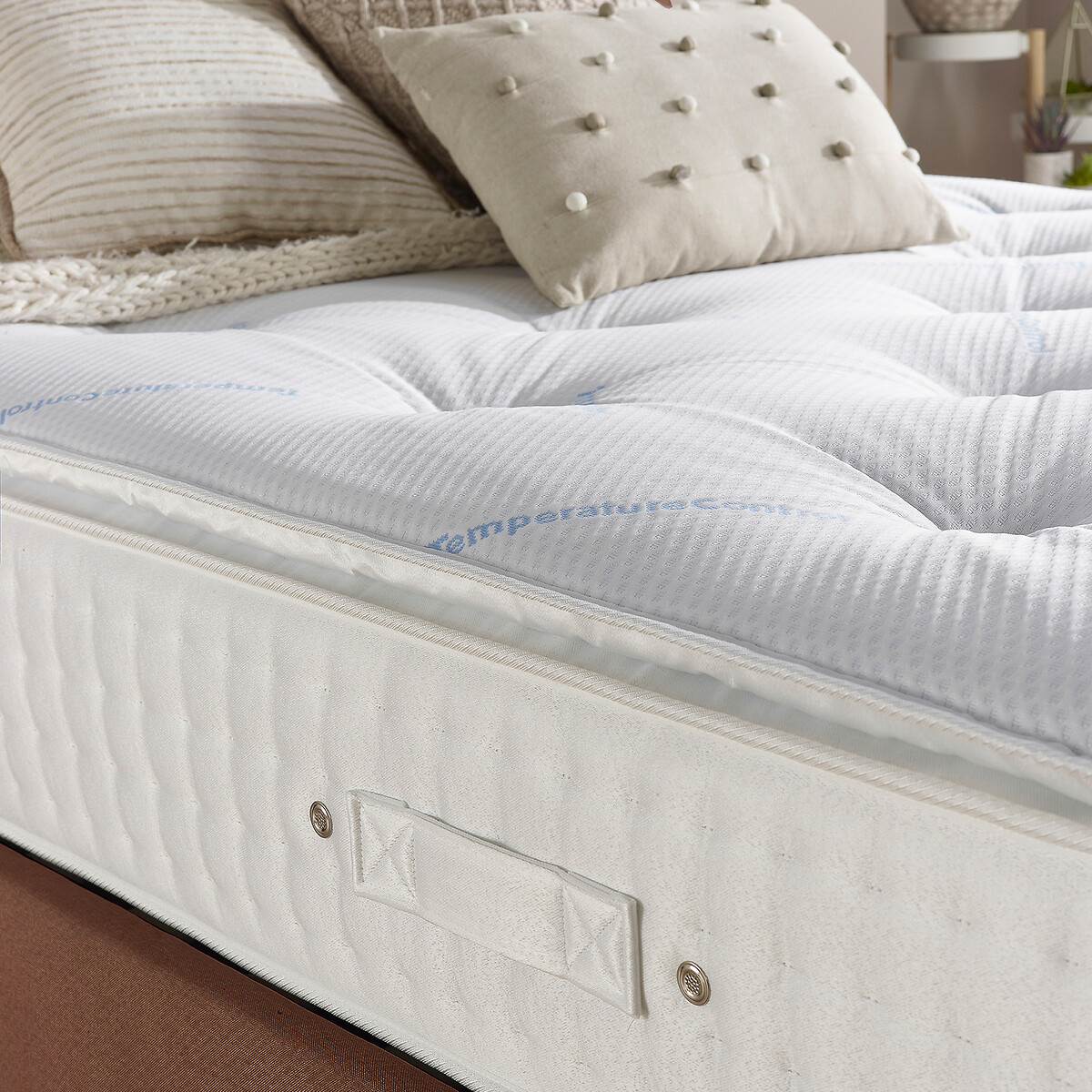 Aspire Luxury 3000 Pocket Climate Cool Premium Wool Pillowtop Mattress white, ASPIRE