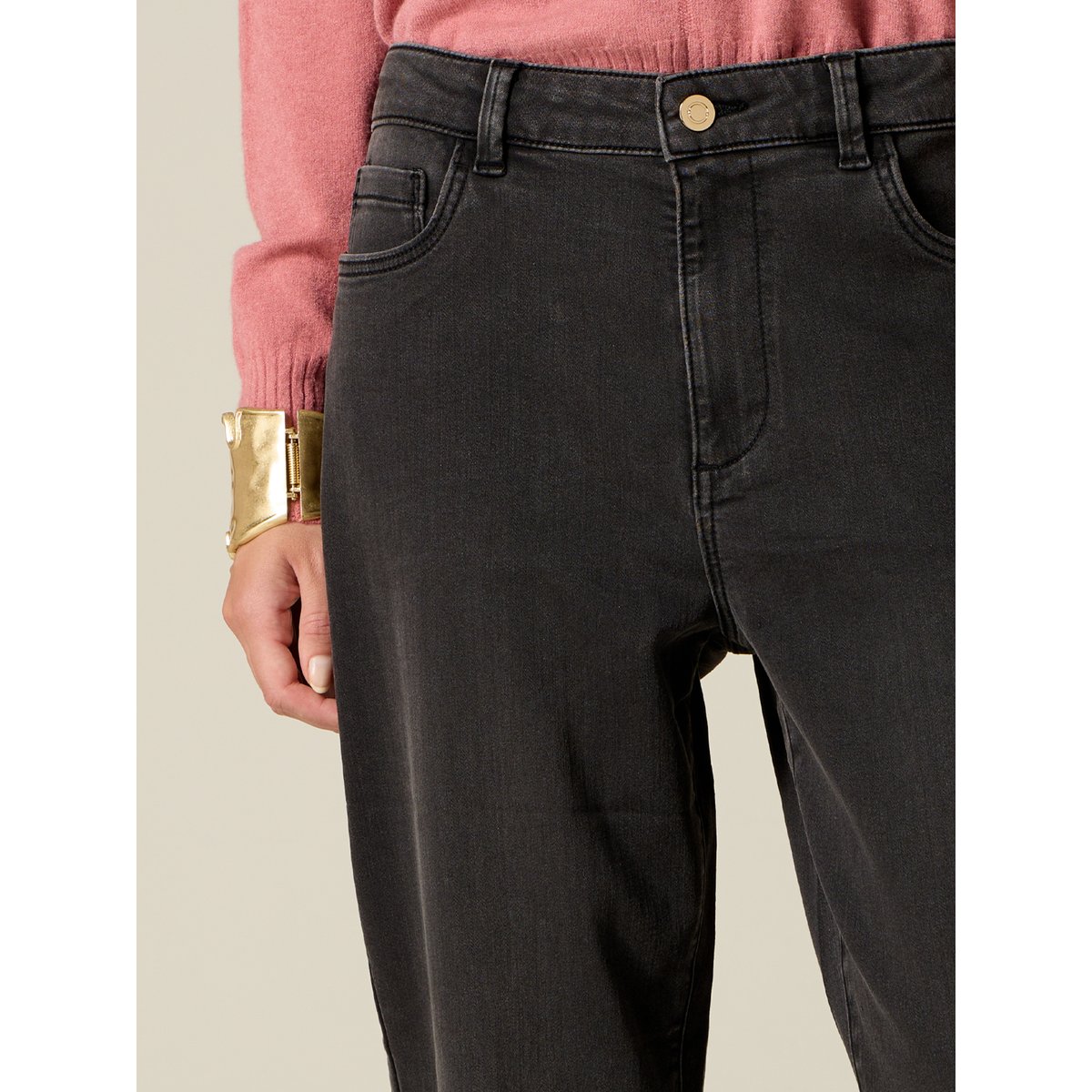 Jean boyslim noir délavé noir, OLTRE