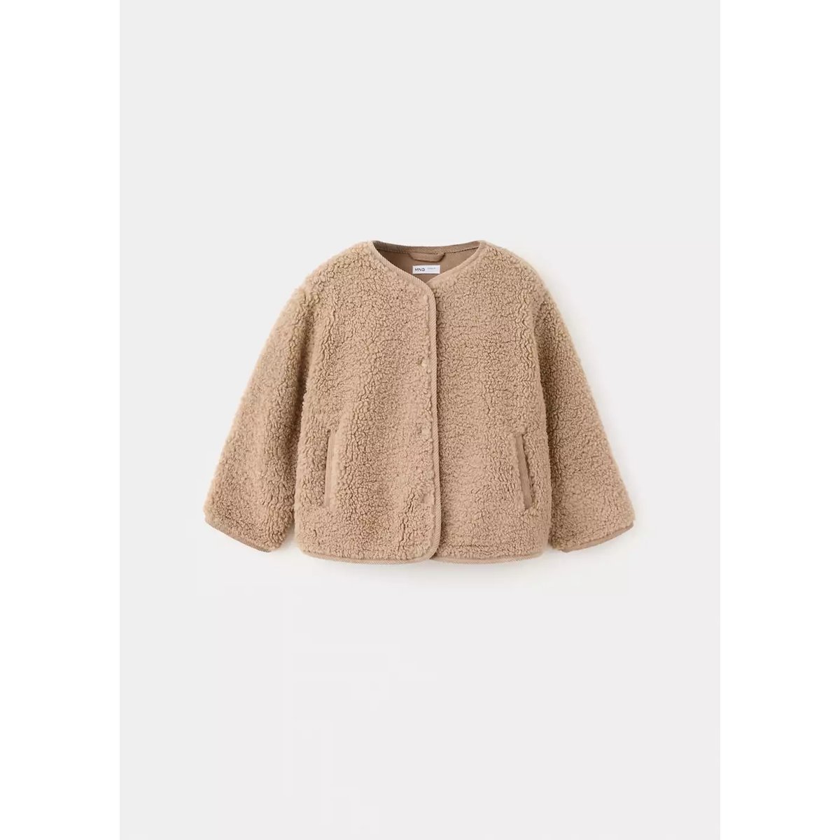 Manteau imitation mouton marron, MANGO BABY