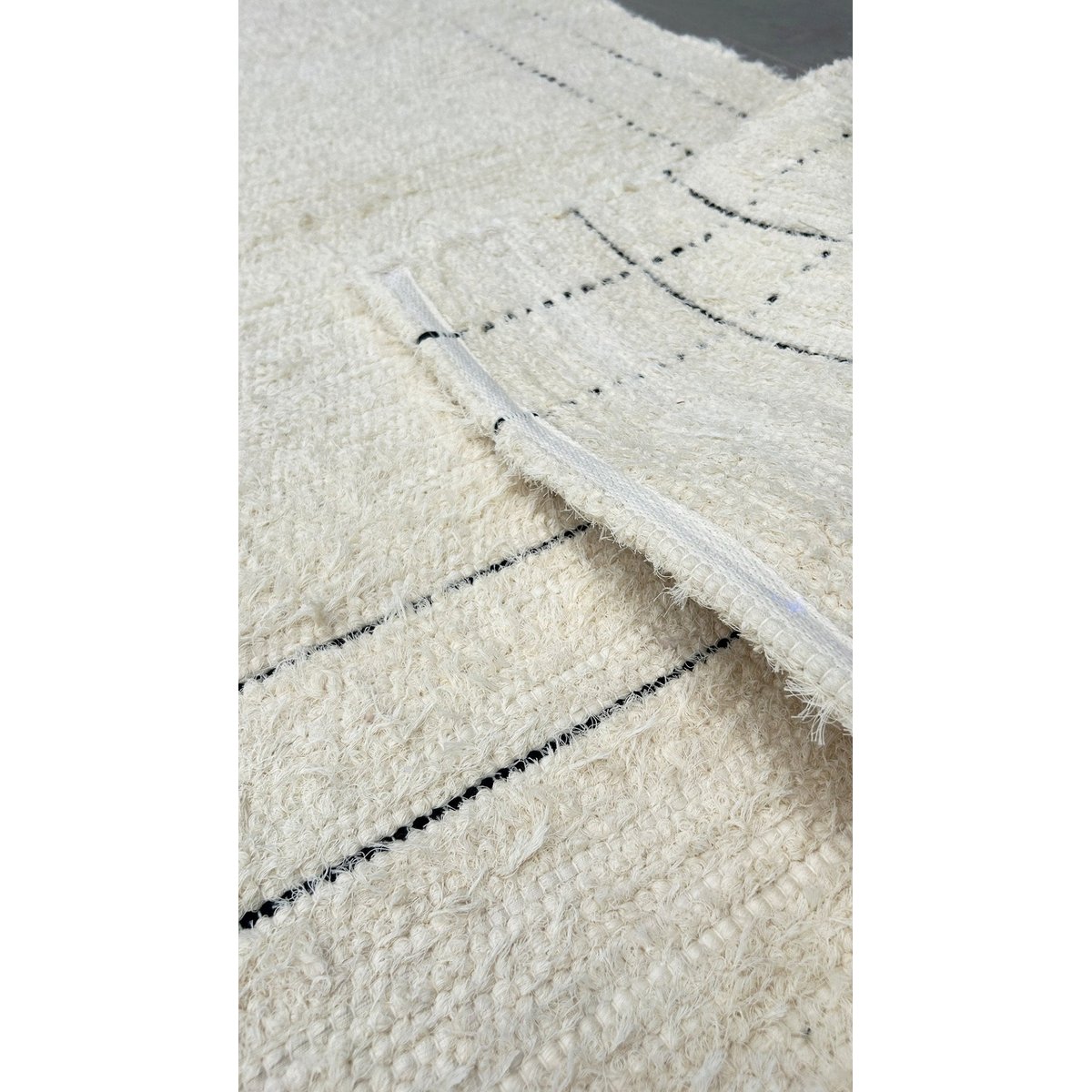 Tapis en coton recyclé tissé à la main VASCO beige sable, AFK LIVING