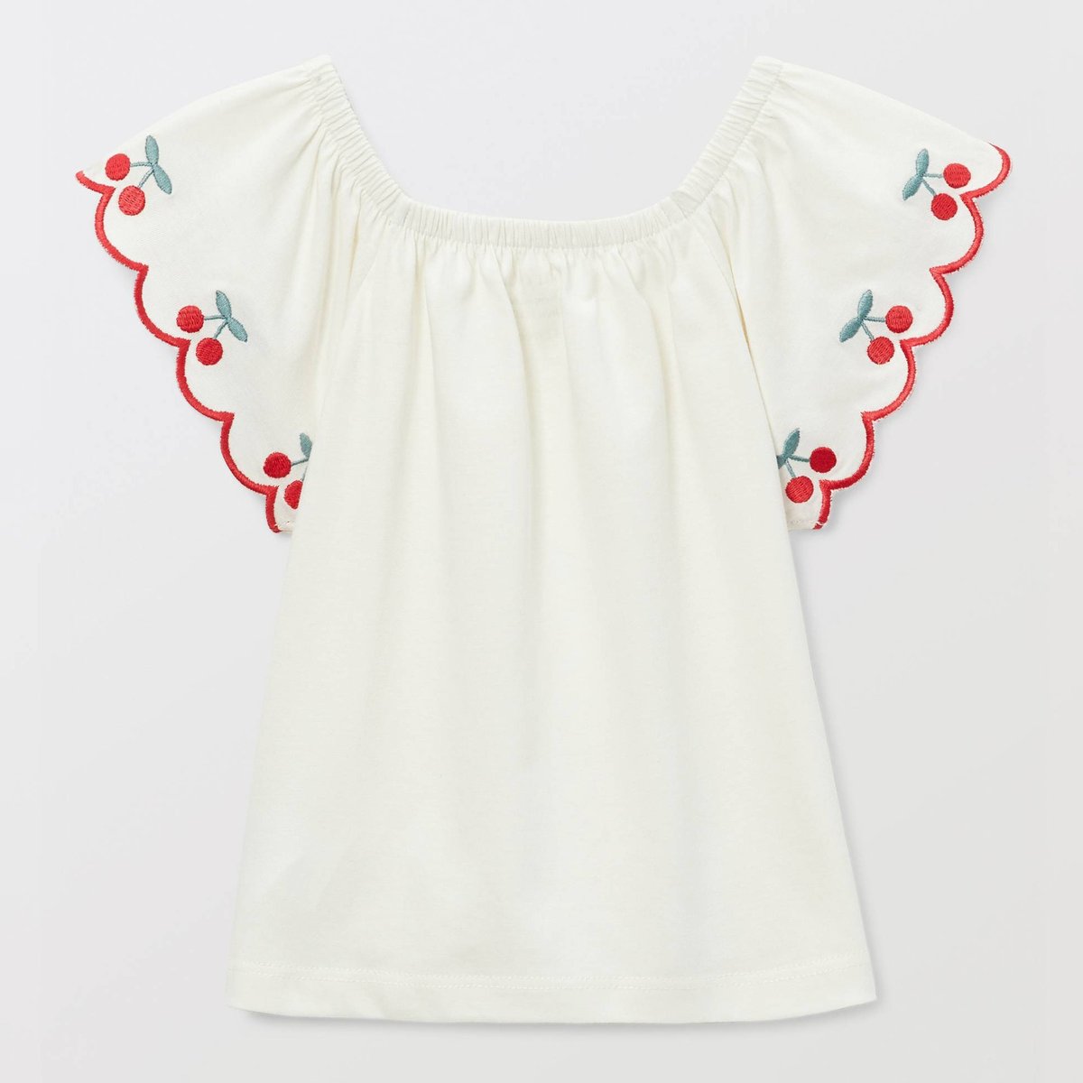 T-shirt manches courtes brodé en coton BIO GOTS eclat, BOUT'CHOU