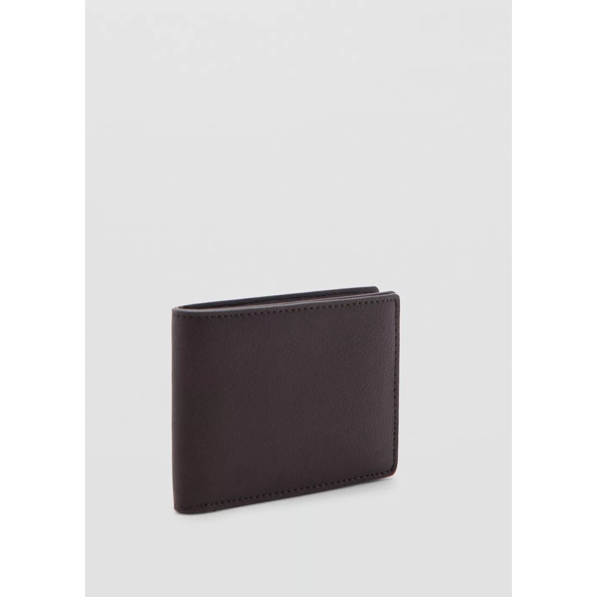 Portefeuille avec effet grainé marron, MANGO MAN