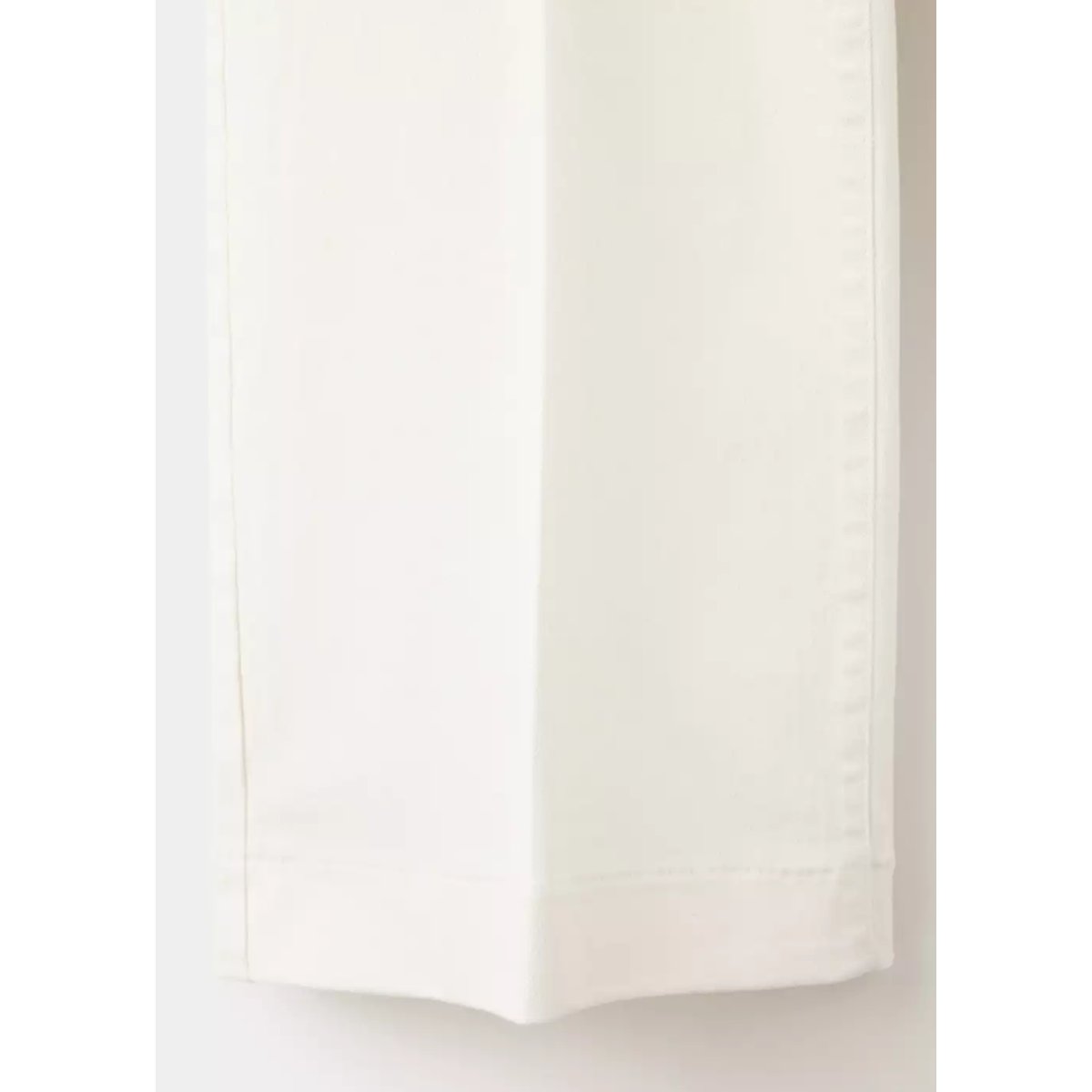 Jean wide leg boutons latérales blanc, MANGO