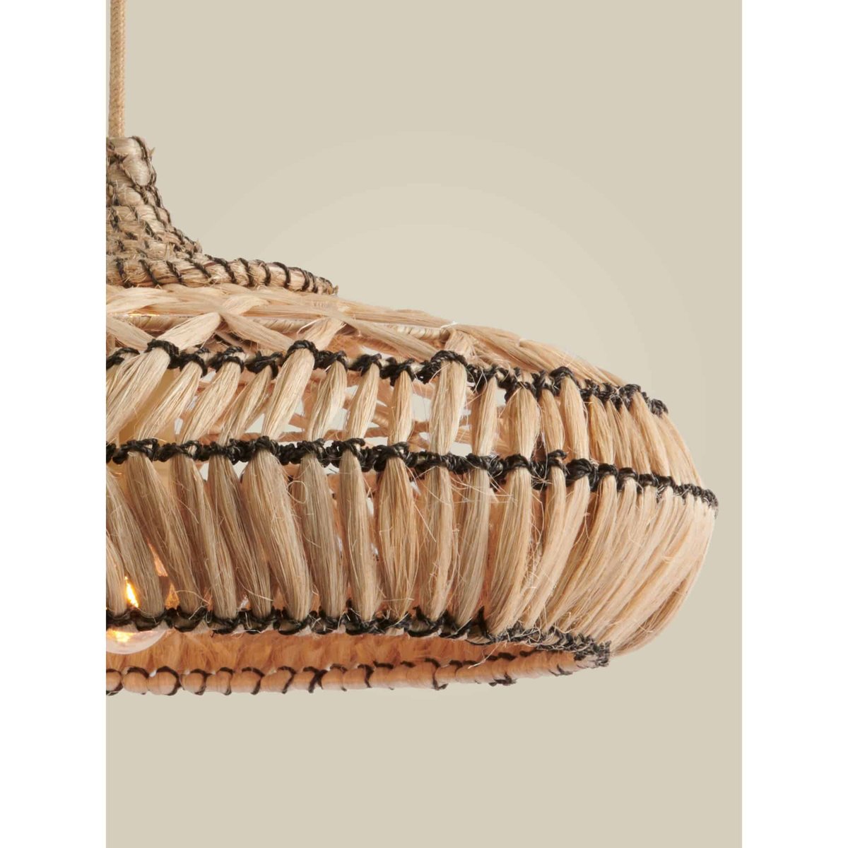 Lampe Suspendue Métal RINJANI beige, GOOD & MOJO